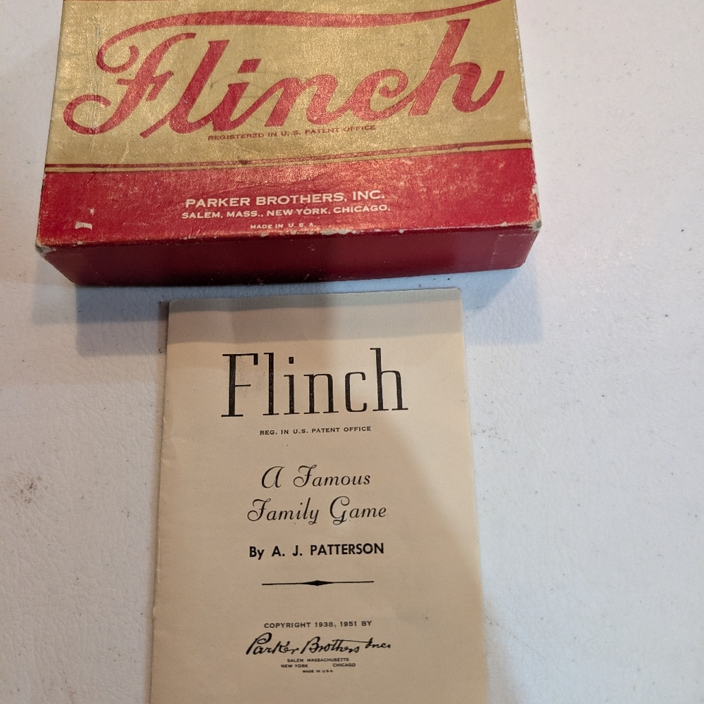 Vintage Flinch Card Game by Parker Brothers